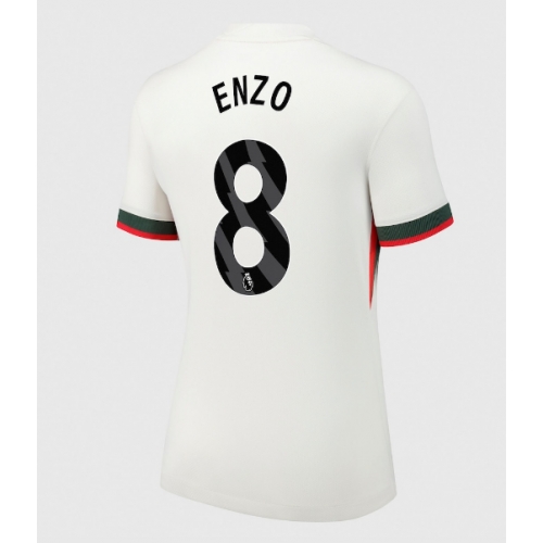 Billige Fotballdrakt Chelsea Enzo Fernandez #8 Replika Bortedrakt Dame 2025-26 Kortermet Billige Fotballdrakt Chelsea Enzo Fernandez #8 Replika Bortedrakt Dame 2025-26 Kortermet